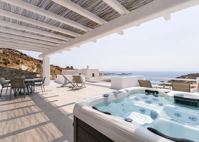 Camelia 1 - Psarou View - Private Pool And Jacuzzi Vila *