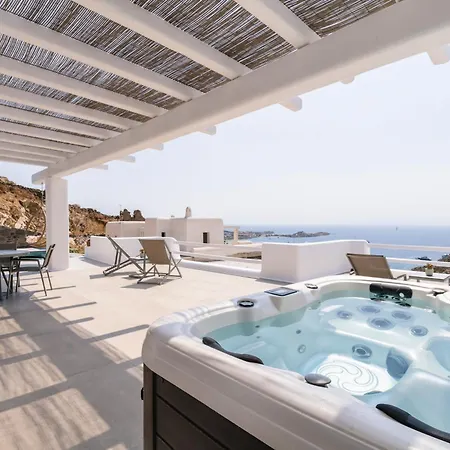 Camelia 1 - Psarou View - Private Pool And Jacuzzi Villa *